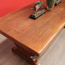 Load image into Gallery viewer, x SOLD Antique French Oak Dining Table. Oak Twin Pedestal Table Kitchen Dining Table. B10241