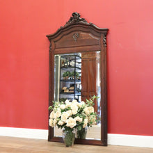 Load image into Gallery viewer, x SOLD Antique French Oak Bevelled Mirror, Hall Mirror, Dressing Mirror, Mantel Mirror B10585