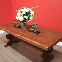 Load image into Gallery viewer, x SOLD Antique French Oak Dining Table. Oak Twin Pedestal Table Kitchen Dining Table. B10241