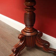 Load image into Gallery viewer, x SOLD Antique English Fold Over Card Table, Burr Walnut Leather Games Table Hall Table. B10344