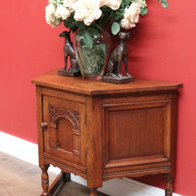 Load image into Gallery viewer, x SOLD Vintage French Side Cabinet, Hall Cupboard, Trapeze Shaped Wine or Lamp Table B10809