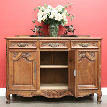 Load image into Gallery viewer, x SOLD Antique French Oak Sideboard, French 3 Door 3 Drawer Sideboard Cabinet Cupboard B10318