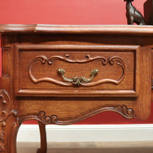Load image into Gallery viewer, x SOLD Antique Office Desk, French Oak Three Drawer Desk, Library Desk Home Office Desk B11024