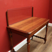 Load image into Gallery viewer, x SOLD Antique Glass Back Banker's Desk or Banker's Table, Australian Maple Office Desk B10790