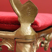 Load image into Gallery viewer, x SOLD Vintage Italian Gilt Dressing Chair, Dressing Table, Hall Bedroom Chair, Cushion B10538
