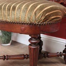 Load image into Gallery viewer, x SOLD Antique French Oak Carved Back Prayer hallway Chair, Kneeler,Church Prie Dieu B10693