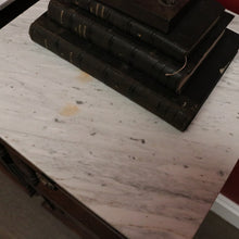Load image into Gallery viewer, x SOLD Pair of French Bedside Tables, Antique French Oak and Marble Lamp Table Bedsides B10150