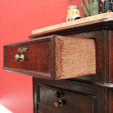 Load image into Gallery viewer, x SOLD Antique French Walnut and Marble Top Lamp Cabinet, Hall Cupboard, Bedside Table B10645