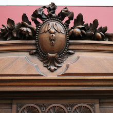 Load image into Gallery viewer, x SOLD Antique French Walnut and Bevelled Glass Door Bookcase Display China Cabinet. B10339