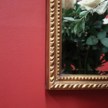 Load image into Gallery viewer, x SOLD Antique French Mirror, Gilt Timber Eagle Crested Bevelled Mirror, Floral Detail B11129