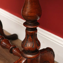Load image into Gallery viewer, x SOLD Antique English Mahogany Sewing Table, Lamp or Side Table, Sliding Drawer Table B10972