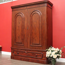 Load image into Gallery viewer, x SOLD Antique Victorian Mahogany Wardrobe with built in Chest of Drawers, Linen Press. B10329