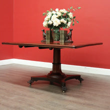 Load image into Gallery viewer, x SOLD Antique English Mahogany 8 Seat Dining Kitchen Table with Lion Paw Feet. B9651
