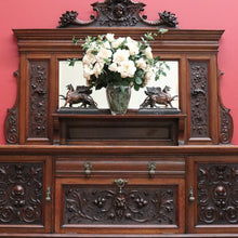 Load image into Gallery viewer, x SOLD Antique English Sideboard, Mirror Back Sideboard Cabinet. B10652
