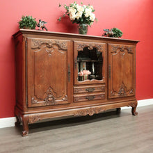 Load image into Gallery viewer, x SOLD Antique French Sideboard, Buffet Linen Press Cabinet Hall Cupboard Large Storage. B9796