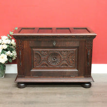 Load image into Gallery viewer, x SOLD Antique French Coffer French Oak Blanket Box Lift Lid Storage Trunk Coffee Table B10568