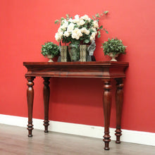 Load image into Gallery viewer, x SOLD Antique English Mahogany Hall Table With 2 Drawers to the Apron, Side Table. B10384