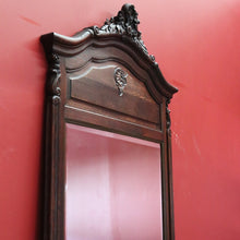 Load image into Gallery viewer, x SOLD Antique French Oak Bevelled Mirror, Hall Mirror, Dressing Mirror, Mantel Mirror B10585