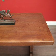 Load image into Gallery viewer, x SOLD Antique French Oak Dining Table. Oak Twin Pedestal Table Kitchen Dining Table. B10241