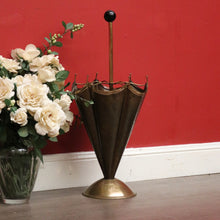 Load image into Gallery viewer, x SOLD Brass and Copper Umbrella Holder, 6 Section Walking Stick Holder Umbrella Stand. B10123