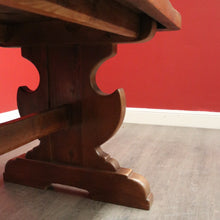 Load image into Gallery viewer, x SOLD Antique French Oak Dining Table. Oak Twin Pedestal Table Kitchen Dining Table. B10241