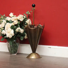 Load image into Gallery viewer, x SOLD Brass and Copper Umbrella Holder, 6 Section Walking Stick Holder Umbrella Stand. B10123