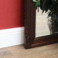 Load image into Gallery viewer, x SOLD Antique French Oak Bevelled Mirror, Hall Mirror, Dressing Mirror, Mantel Mirror B10585
