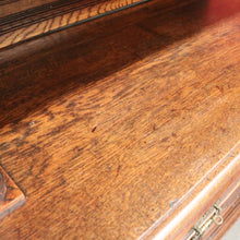 Load image into Gallery viewer, x SOLD Pair of Antique French Oak 2 Height Cabinets, Bookcases, Sideboards Etched Glass B10508