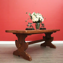 Load image into Gallery viewer, x SOLD Antique French Oak Dining Table. Oak Twin Pedestal Table Kitchen Dining Table. B10241