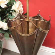 Load image into Gallery viewer, x SOLD Brass and Copper Umbrella Holder, 6 Section Walking Stick Holder Umbrella Stand. B10123