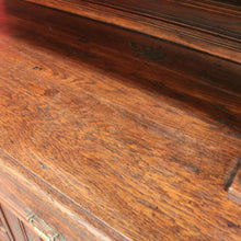 Load image into Gallery viewer, x SOLD Pair of Antique French Oak 2 Height Cabinets, Bookcases, Sideboards Etched Glass B10508