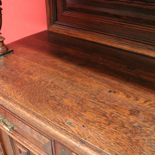 Load image into Gallery viewer, x SOLD Pair of Antique French Oak 2 Height Cabinets, Bookcases, Sideboards Etched Glass B10508