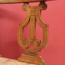 Load image into Gallery viewer, x SOLD Antique French Corner Chair Oak and Rush Seat Music Chair Bedroom Chair Armchair B10749