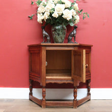 Load image into Gallery viewer, x SOLD Vintage French Side Cabinet, Hall Cupboard, Trapeze Shaped Wine or Lamp Table B10809