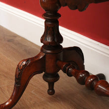 Load image into Gallery viewer, x SOLD Antique English Mahogany Sewing Table, Lamp or Side Table, Sliding Drawer Table B10972