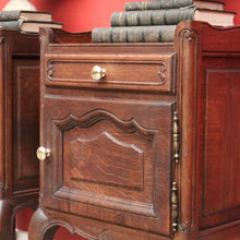 Load image into Gallery viewer, x SOLD A Set of Vintage French Oak Bedside Cabinets, Bedside Tables Lamp Side Tables B10563