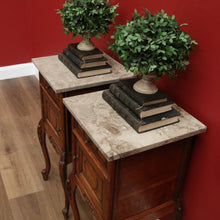 Load image into Gallery viewer, x SOLD Pair of French Antique Bedside Tables, Bedside Cabinets, Lamp Tables Side B10567