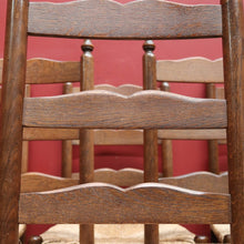 Load image into Gallery viewer, x SOLD Set of Six Antique French Dining Chairs, or Six Kitchen Chairs with Rush Seats B10945