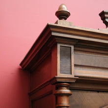 Load image into Gallery viewer, x SOLD Antique French Walnut and Bevelled Glass Door Bookcase Display China Cabinet. B10339