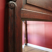 Load image into Gallery viewer, x SOLD Antique French Oak Bevelled Mirror, Hall Mirror, Dressing Mirror, Mantel Mirror B10585