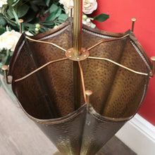 Load image into Gallery viewer, x SOLD Brass and Copper Umbrella Holder, 6 Section Walking Stick Holder Umbrella Stand. B10123