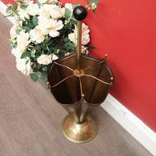 Load image into Gallery viewer, x SOLD Brass and Copper Umbrella Holder, 6 Section Walking Stick Holder Umbrella Stand. B10123