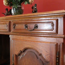 Load image into Gallery viewer, x SOLD Antique French Oak Desk, Office Desk, Free Standing Twin Pedestal Desk B10909