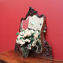 Load image into Gallery viewer, x SOLD Antique French Carved Walnut Louis XV style Bevelled Vanity Mantle Mirror B10718