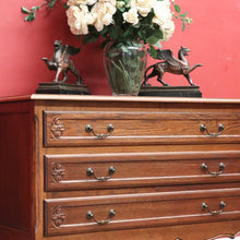 Load image into Gallery viewer, x SOLD Antique French Chest of Drawers, Dark Oak Chest of Three Drawers, Hall Cabinet B10931