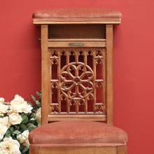 Load image into Gallery viewer, x SOLD Antique French Walnut Prayer Chair, Kneeler.  Hall Seat, Church Prie Dieu Chair  B10536