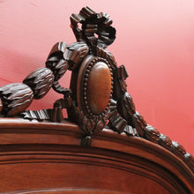 Load image into Gallery viewer, x SOLD Antique French Walnut and Cane Insert Double Bed. Antique French Bed with Slats B10844`