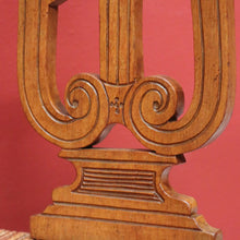 Load image into Gallery viewer, x SOLD Antique French Corner Chair Oak and Rush Seat Music Chair Bedroom Chair Armchair B10749