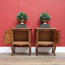 Load image into Gallery viewer, A pair of French Oak Lamp Tables, Side Tables, Bedside Tables. Two hall Cabinets B10920
