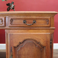 Load image into Gallery viewer, x SOLD Antique French Oak Desk, Office Desk, Free Standing Twin Pedestal Desk B10909